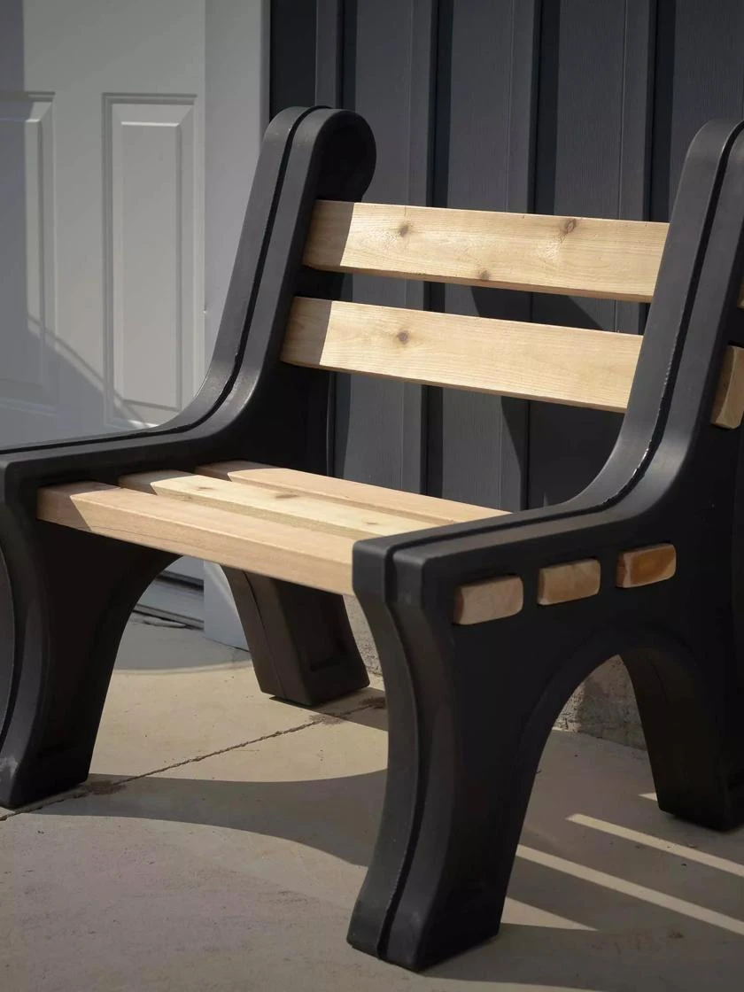 Custom Length Lightweight Indoor Or Outdoor Bench Ends - Image 3