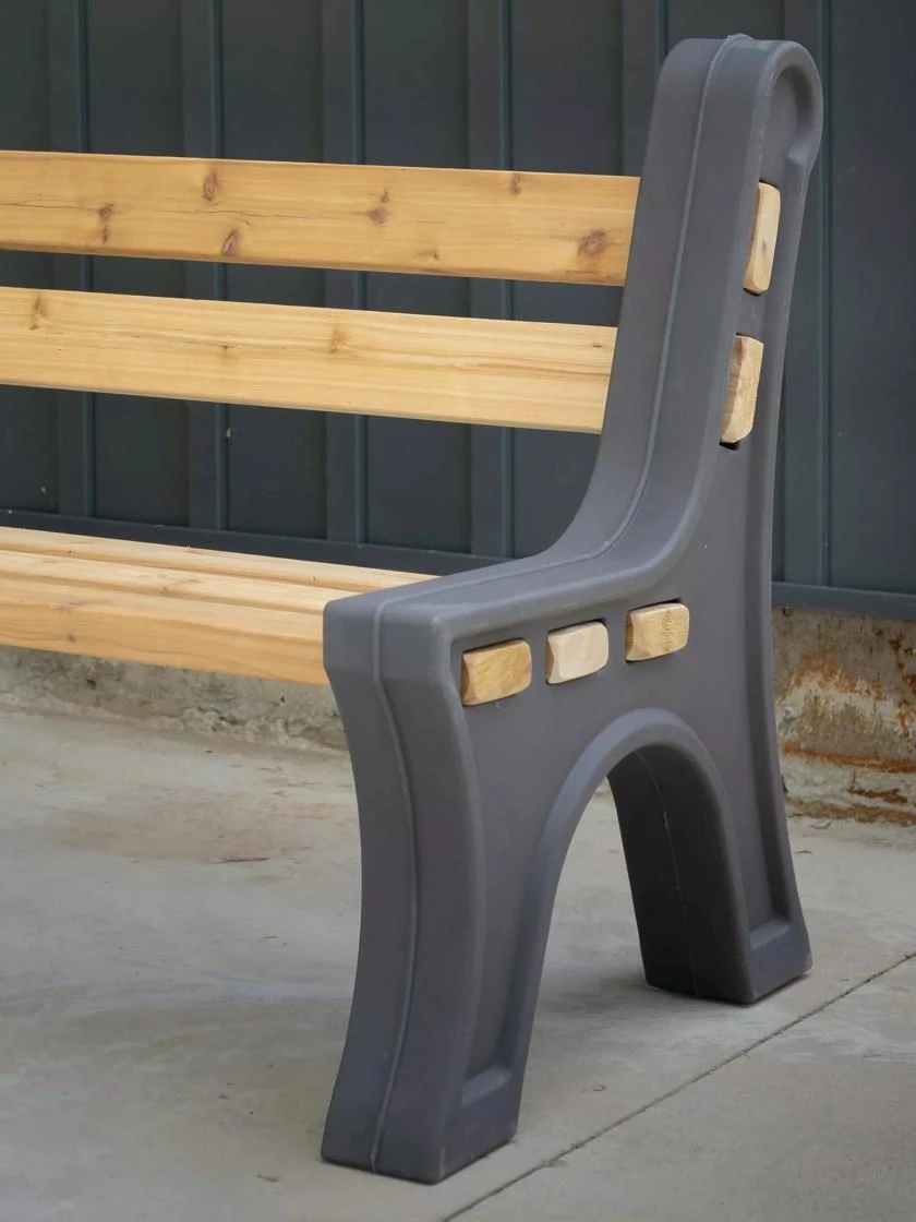 Custom Length Lightweight Indoor Or Outdoor Bench Ends - Image 2