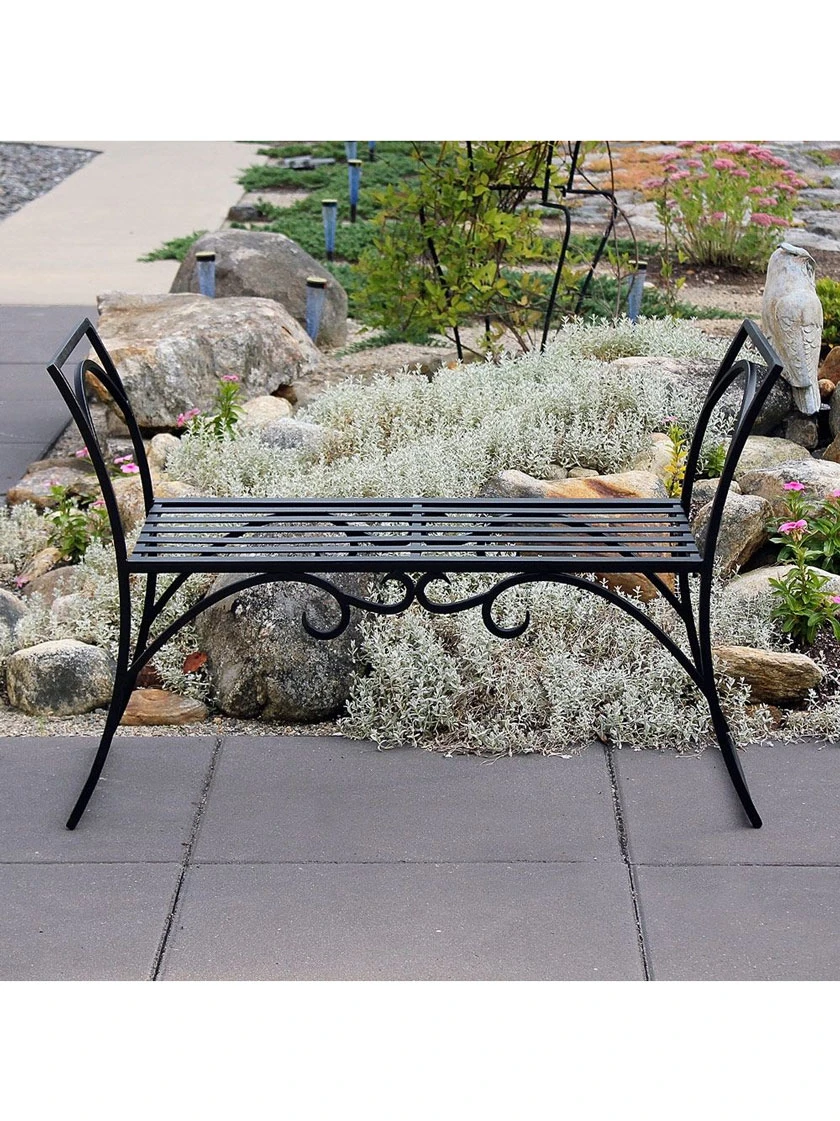 Achla Designs Wrought Iron Arbor Bench - Image 2