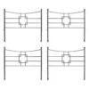 Achla Designs Square-on-Squares Fence Sections, Set Of 4
