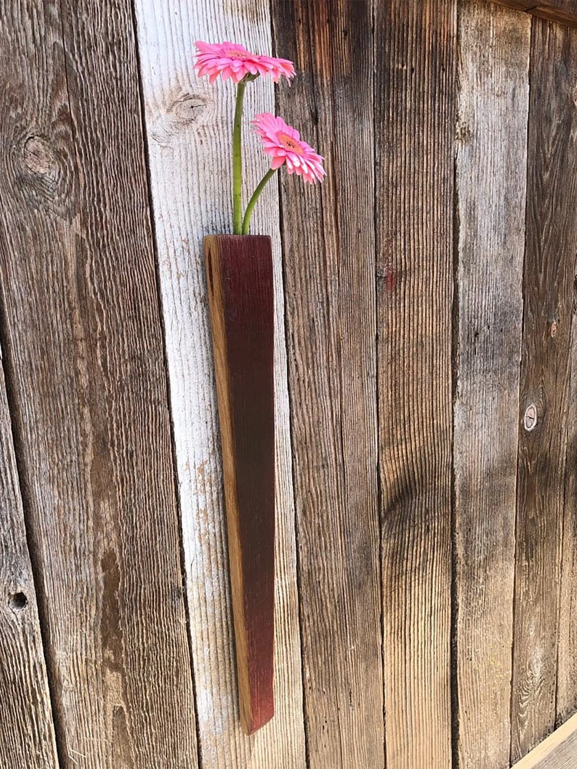 Wine Barrel Hanging Vase - Image 2