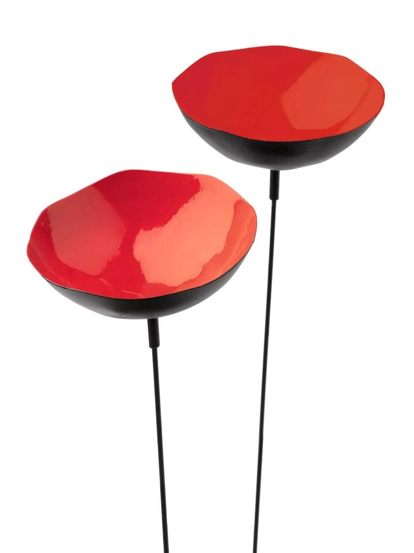 Red Poppy Sways, Set Of 5 - Image 4