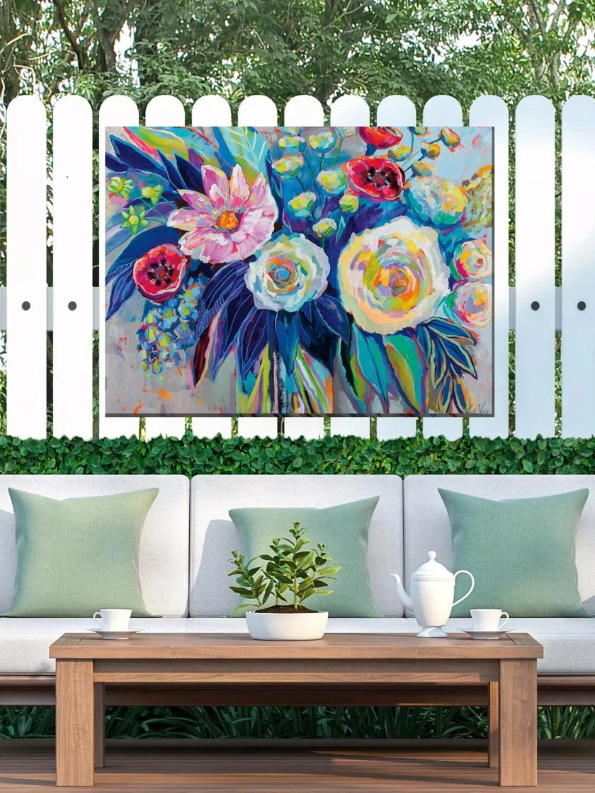 Floral Array Outdoor Wall Art