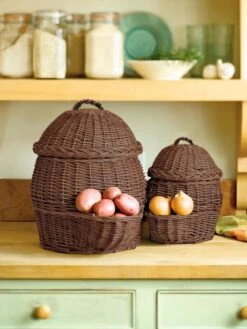 Potato And Onion Storage Baskets